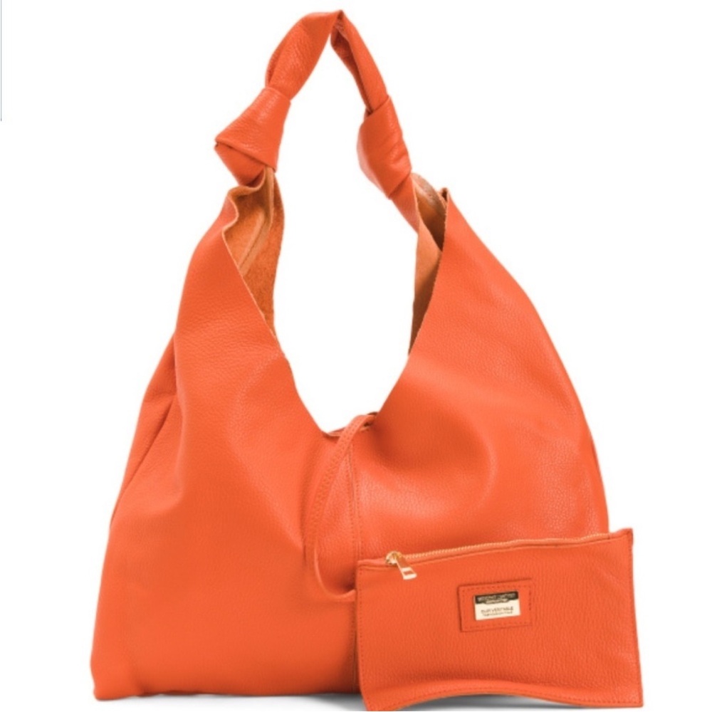 Viola Castellani Hobo Bag with Matching Pouch